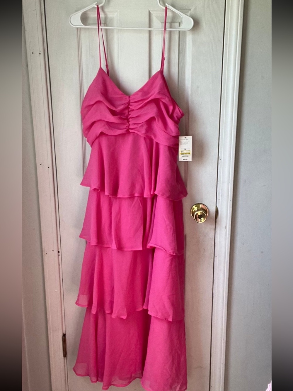 A new day pink ruffle dress XL